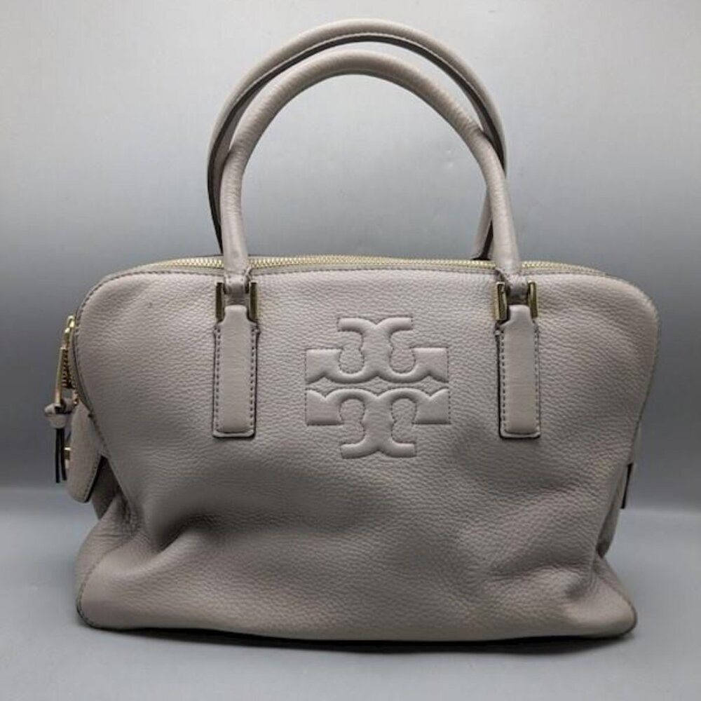 Tory Burch Pebbled Leather THEA Triple Zip Satchel - FREE SHIPPING